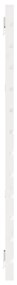 vidaXL Κεφαλάρι Τοίχου Λευκό 156x3x91,5 εκ. από Μασίφ Ξύλο Πεύκου