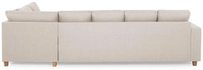 Γωνιακός Καναπές Scandinavian Choice C174, Beige, Δρυς, 300x195x92cm, 130 kg, Πόδια: Ξύλο | Epipla1.gr