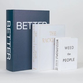 Διακοσμητικά Βιβλία/Κουτιά (Σετ 3τμχ) Estheti 752-17038