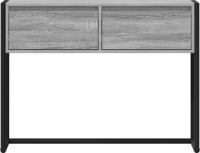 vidaXL End Table Γκρίζο Σονομα 100 x 36 x 75 εκ. Επεξεργασμένο ξύλο