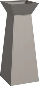 vidaXL Γλάστρα Πυλώνας Ασημί 40 x 40 x 100 cm