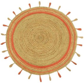 Χαλί Delhi ME005 Round Natural Orange New Plan 150X150cm Round