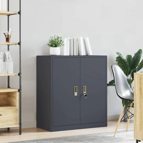 vidaXL Ντουλάπι αποθήκευσης Ανθρακί 80 x 40 x 90 εκ Ατσάλι