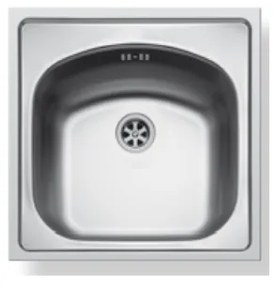 Maidsinks by Pyramis Inset Σατινέ Ανοξείδωτος Νεροχύτης 45 cm