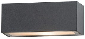 Φωτιστικό Τοίχου - Απλίκα E146 22x12x9cm 1xE27 18W IP44 Graphite