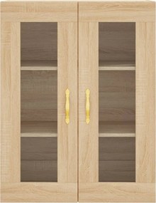vidaXL Ντουλάπι Sonoma δρυς 69,5 x 34 x 180 εκ. από Επεξεργασμένο Ξύλο