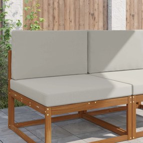 vidaXL Μαξιλάρι Καναπέ Εξωτερικού Χώρου 2 pcs Γκρι Πολυεστέρας