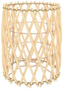 Καπέλο Φωτιστικού Ø23x28 εκ. από Wicker - Καφέ
