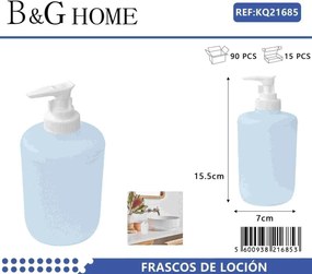 Θήκες κρεμοσάπουνου Dispenser πλαστικές - Σετ 5pcs - Light Blue - 21685