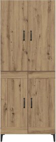 vidaXL Highboard Artisan Oak 69,5 x 34 x 180 εκ. Επεξεργασμένο ξύλο