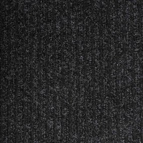 vidaXL Δερμάτινο Χαλί Ανθρακί 80 x 300 cm ύφασμα