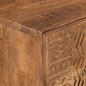 vidaXL Συρταριέρα 55 x 30 x 76 εκ. από Μασίφ Ξύλο Μάνγκο &amp; Σίδηρο