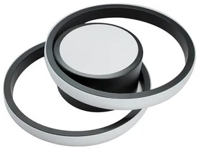POWERTECH LED φωτιστικό οροφής HLL-0085, 32W, 4000K, 27x21cm, μαύρο