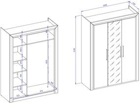 Ντουλάπα τρίφυλλη Arano-Leuko