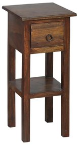 WOODWELL ΕS391,2CLASSIC Stand - Τραπεζάκι Βοηθητικό H.55cm - 1 Συρτάρι, Ξύλο Sheesham Καρυδί 25x25 H.55cm ΕS391,2