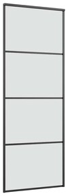vidaXL Συρόμενη Πόρτα με Μηχανισμό 76x205 εκ. Γυαλί ESG & Αλουμίνιο