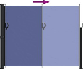 vidaXL Σκίαστρο Πλαϊνό Συρόμενο Μπλε 160 x 500 εκ.