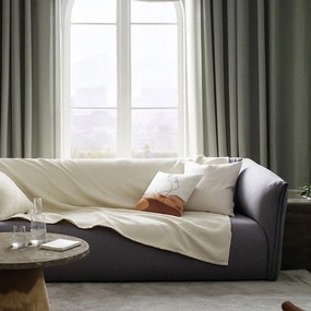 Βελουτέ Ριχτάρι Διθέσιου Καναπέ (180x250) Gofis Home Nimbus Moon Ecru 447/16