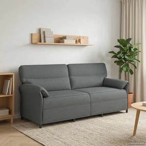 vidaXL Καναπές 100% πολυέστερ μεταλλικό πλαίσιο MDF, Κόντρα πλακέ