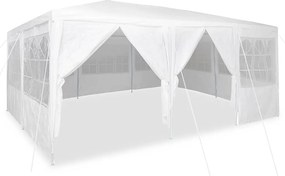 vidaXL Σκηνή Πάρτυ Λευκό 600 x 400 x 266 εκ Πολυαιθυλένιο