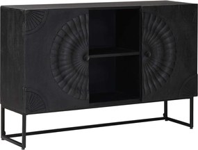 vidaXL Πλαϊνό γραφείο Μαύρο 105 x 30 x 68 εκ