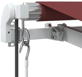 vidaXL Τέντα Πτυσσόμενη Αυτόματη Μπορντό 500x350 εκ.