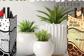 Σετ των 2 Intra απο ξύλο plywood 3mm-4mm πάχος - Γεωλογία της ΑΓΑΠΗΣ | Κουτί δώρου | Δίασταση 15x15 cm INTRAFABR-70971485