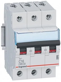Αυτόματη Ασφάλεια 16Α C 3Π 6kA Tx3 403545 Legrand 403545