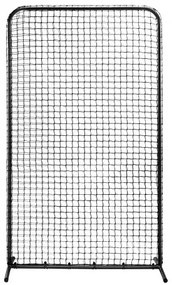 VEVOR I Screen Baseball for Batting Cage, 7x4 ft Baseball Softball Safety Screen, Body Protector Portable Batting Screen with Carry Bag &amp; Ground Stakes, Heavy Duty Pitching Net for Pitchers Protection