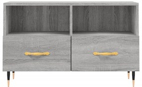 vidaXL Έπιπλο Τηλεόρασης Γκρι Sonoma 80x36x50 εκ. από Επεξεργ. Ξύλο