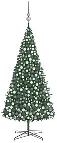 vidaXL Χριστουγεννιάτικο Δέντρο Τεχνητό με LED & Μπάλες Πράσινο 400 εκ