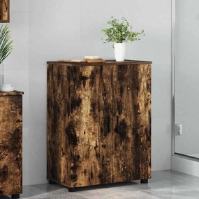 vidaXL Ντουλάπι Μπάνιου Καπνιστό Δρύς 60 x 35 x 80 εκ