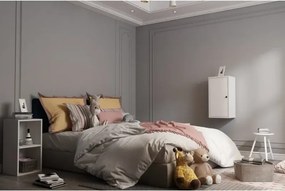 Stewehome Ράφι τοίχου με ντουλάπι σκανδιναβικού στιλ Λευκό 33x30x30 cm