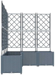 vidaXL Κηποτινάκι με Τρέλα 5 pcs Ανοιχτό γκρι 120 x 120 x 143 εκ. PP