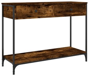vidaXL Τραπέζι Κονσόλα Καπνιστή Δρυς 100x34,5x75 εκ. Επεξεργ. Ξύλο
