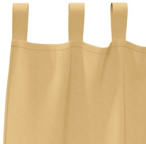 vidaXL Κουρτίνες με κουρτίνες 2 pcs Μπεζ 245 x 140 εκ. Πολυεστέρας