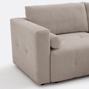 Γωνιακός καναπές-κρεβάτι από υφαντή chenille, MASI