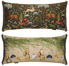 Χριστουγεννιάτικο Μαξιλάρι 2 Όψεων (30x60) Kentia Loft Snow 2425