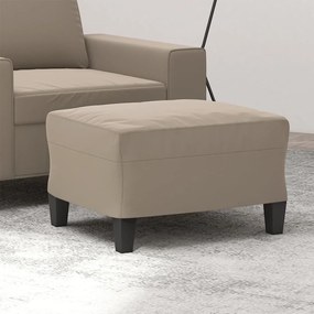 Υποπόδιο Taupe 60 x 50 x 41 εκ. από Ύφασμα Μικροϊνών