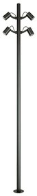 Φωτιστικό Δαπέδου E406 44x14x250cm 4xLed 2148lm 35W 3000K Black
