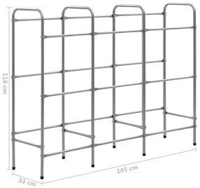 ΣΤΑΝΤ ΓΙΑ 9 ΤΕΛΑΡΑ ΑΠΟΘΗΚΕΥΣΗΣ ΑΣΗΜΙ 145X33X116 ΕΚ. ΑΤΣΑΛΙΝΟ 285214