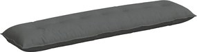 vidaXL Μαξιλάρι Πλάτης Σκούρο Γκρι 200 x 50 x 19 cm ύφασμα