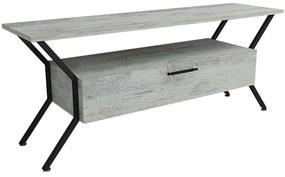Έπιπλο Τηλεόρασης Tarz 854KLN3080 125x35x54cm Grey-Black