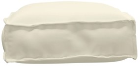 vidaXL Μαξιλάρι Παλετών για Καθίσμα Κρεμ 60x40x8 εκ. Πολυεστερικό
