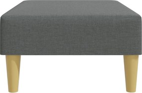 vidaXL Υποπόδιο Σκούρο Γκρι 77x55x31 εκ. Υφασμάτινο
