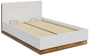Κρεβάτι Fresno D104, Διπλό, Άσπρο, 160x200, Πλαστικοποιημένη μοριοσανίδα, Τάβλες για Κρεβάτι, 167x218x88cm, 136 kg | Epipla1.gr