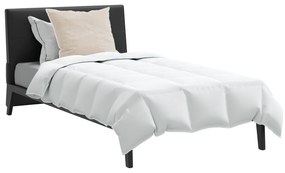 vidaXL Πάπλωμα με μαξιλάρι 2 pcs Λευκό 140 x 220 cm Πούπουλο