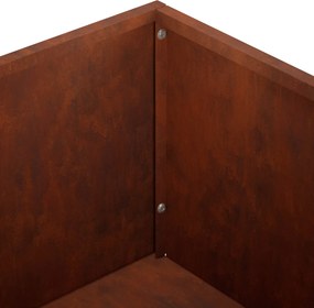 vidaXL Γλάστρα Κήπου Σκ rusty 50 x 30 x 75 εκ