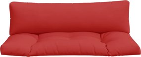 vidaXL Μαξιλάρια Παλέτας 2 τεμ. Κόκκινα Υφασμάτινα