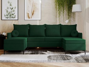 Γωνιακός καναπές Leon U-Prasino